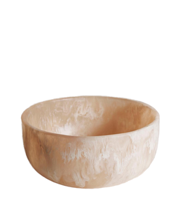 Bol à salade en résine artisanale non revêtue, tendance, moderne, écologique et durable pour la cuisine - Product Image 1
