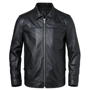 Chaqueta Deportiva ATHLOTIC para Hombre, 100% Cuero, Cuello Camisero, Impermeable, Resistente al Viento, Ecológica, Estilo Urbano, con MOQ Bajo - Product Image 1