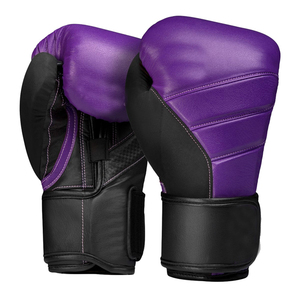 Guantes de Boxeo de Cuero de Alta Calidad, Diseño de Dedos Completos, Absorción de Humedad, Cierre de Gancho y Bucle, Logotipo Personalizable - Product Image 2