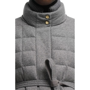 Customizable <b>Short</b> Varsity <b>Jacket</b> for Wholesale Blend Fabric with Flap Pockets Hooded Puff Sleeve Windproof - Product Image 6