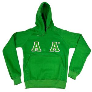 Sweat-shirt en chenille vert imprimé durable d'hiver AKA 1908 rose respirant avec poche kangourou - Product Image 6