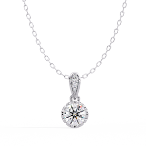 Collar con Colgante de Plata de Ley 925 con Baño de Oro Vermeil, Diamante Cultivado en Laboratorio, Colgante Personalizado, Plata 92.5, Joyería Fina, OEM, ODM, Marca Privada - Product Image 2