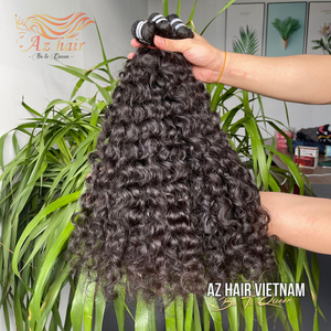 Extensions de cheveux humains bouclés à l'eau, 100% vierges, qualité Remy, couleur naturelle, prix de gros, cheveux vietnamiens, lots de cheveux, fabrication à la machine - Product Image 2