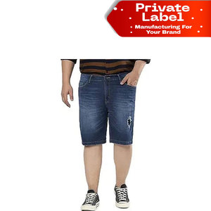 Shorts de Mezclilla Premium 100% Algodón para Hombre, Transpirables, Lavado Claro, Ajuste Cómodo, Suaves y Ligeros - Product Image 1