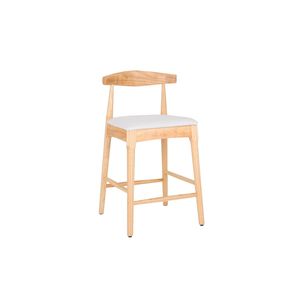 Mid Century Modern 24\" Counter <b>Stools</b> Solid Wood Upholstered <b>Seat</b> Wood Legs for Kitchen Island Dining Room Bar <b>Stool</b> Design - Product Image 4