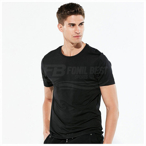 T-shirts décontractés en coton vierges pour hommes avec logo personnalisé sur le devant, impression par transfert thermique, respirants, 180g, col rond, conception personnalisée OEM - Product Image 2