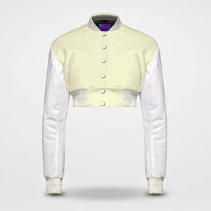 AMS SPORTS INTL Chaquetas de Béisbol Cortas de Algodón para Mujer, Transpirables, Resistentes al Viento, Ecológicas, de Manga Larga, Tejidas para Invierno - Product Image 1