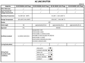 Répartiteur de ligne AC avec test de prise et test RCD, OEM ODM disponible - Product Image 4