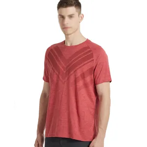 2023 kualitas baik lapisan berbeda desain kaus keluaran baru warna kontras pria kaus musim panas kasual pria kaus berpori
