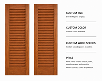 Volets en bois massif élégants de qualité supérieure pour l'architecture et les espaces de garde-robe intérieurs volets fonctionnels durables de taille personnalisée