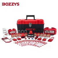 Kit de verrouillage et d'étiquetage personnel Loto avec boîte à outils combinée, boutons-poussoirs d'arrêt et dispositifs de verrouillage électrique miniatures
