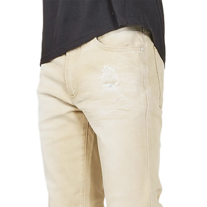 Pantalones Vaqueros Casuales de Moda al por Mayor, con Logotipo y Diseño Personalizados, Ajuste Delgado, Desgastados, de Alta Calidad, Cómodos, para Hombre - Product Image 5
