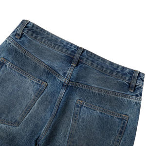 Jeans en denim personnalisables de haute qualité, coupe décontractée, jambe large, style Hip Hop, nouveau modèle, lavage vintage personnalisé de haute qualité - Product Image 5