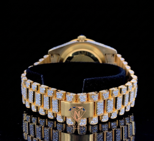 Reloj de Lujo para Hombre con Diamantes Moissanite VVS de Plata de Ley 925, Estilo Urbano, Tendencia de Moda, Suministro Mundial, Proveedor Indio - Product Image 4