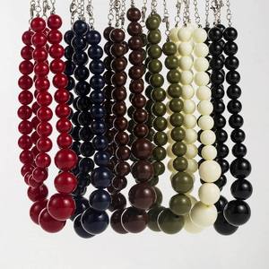 Collier de perles irrégulières en résine faites à la main, multicolores, bijoux de mode, artisanat moulé, pour femmes et filles - Meilleures ventes - Product Image 6