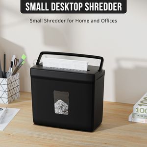 Mini Tritadocumenti Domestico a Taglio Incrociato per 5 Fogli con Livello di Sicurezza P4, Cestello da 2,38 Galloni e Design a 4 Modalità per la Triturazione di Carte - Product Image 3