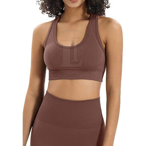 Nouvel Arrivage Ensemble de Yoga Femme Qualité Premium Logo Avant Uni Respirant Ensemble 2 Pièces Créez Votre Propre Design - Product Image 6