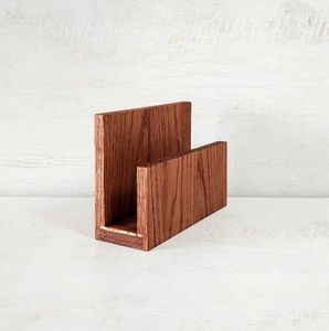 Caja de Madera Clásica para Guardar Pañuelos, Organizador de Servilletas Tradicional, Estuche de Almacenamiento para Mesa de Comedor, Diseño Duradero y Atemporal - Product Image 1