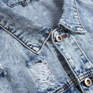 Premium Unisex Eco-Friendly Breathable Jeans Jackets Casual <b>Button</b> Front Outerwear for Men Women Street Wear Daily Clothing - Product Image 5