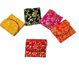 Designer Wedding Shagun <b>Envelope</b> for Cash Gift <b>Money</b> Holder Traditional Return Gift Cover Pouch for Women Girls Ethnic Festive - Product Image 1