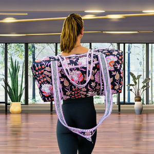 กระเป๋าผ้าฝ้ายแฟชั่น พิมพ์ลายทันสมัย น้ำหนักเบา เป็นมิตรกับสิ่งแวดล้อม ปิดด้วยซิป สำหรับของใช้จำเป็นในการเดินทาง ขนาดใหญ่ - Product Image 2