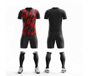Tenue de football personnalisée – Impression par sublimation intégrale |   Tailles pour hommes, femmes et jeunes |   Vêtements de sport légers et à séchage rapide - Product Image 2