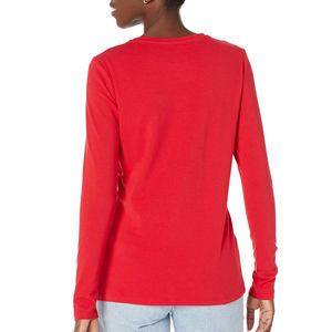 T-shirts à manches longues pour femmes style streetwear / T-shirts à manches longues pour femmes avec broderie personnalisée et design imprimé, taille adulte - Product Image 2