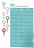 Crochet à œil décoratif robuste en acier/laiton zingué, accessoires de suspension, taille personnalisable, certifié ISO 9001, Hanlix