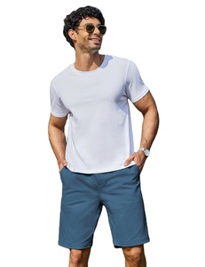 Camiseta de Verano para Hombre, 100% Algodón, Transpirable, Ecológica, Lisa, Cuello Redondo, Manga Corta, Cómoda, Ligera, Informal, de Fábrica - Product Image 5