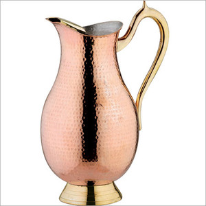 Ensemble de vaisselle design en cuivre pour le bien-être avec verre, fabricant d'exportation en Inde - Product Image 5
