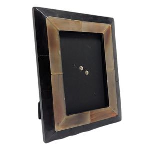Rectangular Resin Photo <b>Frame</b> Black And Brown Vertical Tabletop Display - Product Image 1