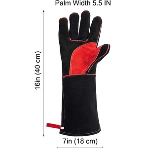 New Trending TIG Welding <b>Gloves</b> Wear-Resistant Safety Leather Hand Protection with Molten Metal Splash Test <b>Type</b> B Full Thumb - Product Image 3