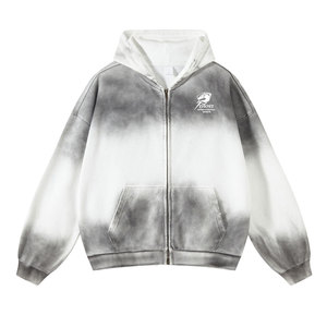 Sudadera con capucha de alta calidad para hombre, estilo oversize con cremallera y hombros caídos, personalizable con marca, venta directa de fábrica. - Product Image 1