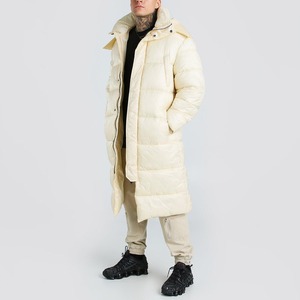 Vente en gros de manteaux matelassés pour homme, doudounes d'hiver épaisses, décontractées, légères, à capuche, rembourrées de duvet - Product Image 4