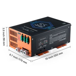 Convertitore RV da 55 Ampere, Caricabatterie Intelligente a 4 Fasi da 110V AC a 12V DC con Regolazione 13V 16.5V per Conversione Energetica RV - Product Image 4
