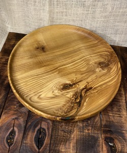 Plato de Madera Hecho a Mano de la Mejor Calidad para Desayuno y Cena, Nuevo Diseño, Plato Decorativo para Servir, Seguro - Product Image 4