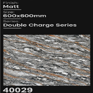 Baldosas de Porcelana de la Serie DC con Acabado Mate de Lujo Premium, 600x600 mm, Antideslizantes, Resistentes a los Ácidos y al Desgaste, Hechas en India, Clayton - Product Image 3