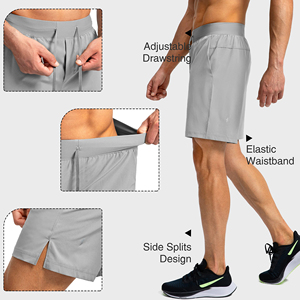 Shorts en maille pour hommes, shorts de sport personnalisés avec logo, shorts de gym, shorts de basket-ball, streetwear athlétique, shorts décontractés pour hommes - Product Image 5