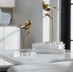 Handmade Brass Birds Sculpture Modern Animal Figurine Floor Decor for Living Room Hotel Bar - Product Image 5
