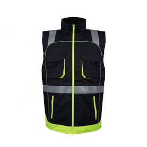 Vêtement de travail, gilet de sécurité réfléchissant avec poches, vêtement de travail haute visibilité, construction de qualité supérieure - Product Image 1