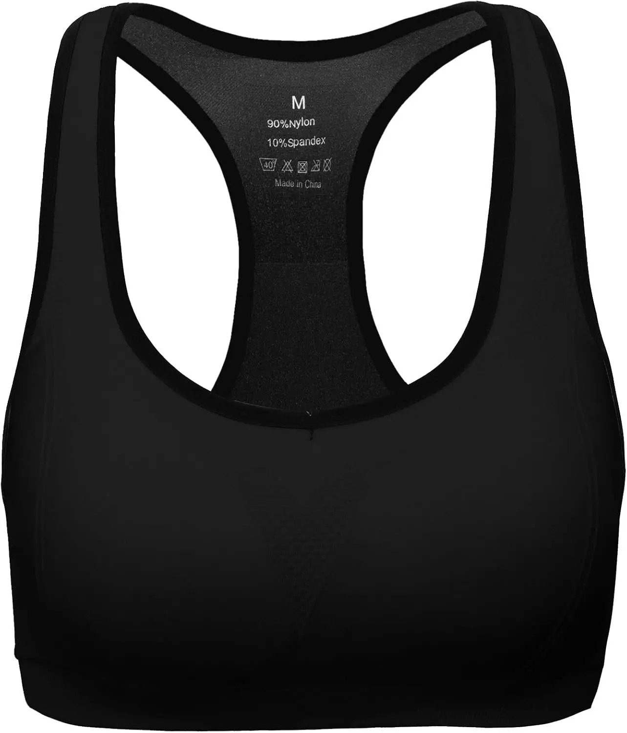 Women High Support Racerback Sports Bra Breathable Seamless Workout Bra Padded Yoga Running Gym Top