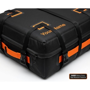 OEM Wholesale Universal Car Roof Top Carrier Bag 21 Cubic Feet <b>Waterproof</b> 840D Heavy Duty Luggage <b>Storage</b> <b>Box</b> for Cars - Product Image 5