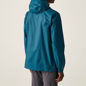 Chaqueta Cortavientos Impermeable con Capucha para Hombre, Estilo Clásico, Material Suave Ecológico, Ajuste Cómodo, Uso Diario Informal - Product Image 3