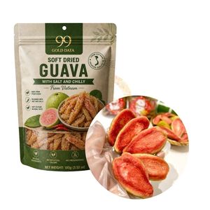 99 Gold Data Tender Dried Guava Slices With Salt And Chilly REBRAND PACKING from Vietnam High Selected Guava Snack Young Flavor - Product Image 1