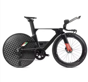 Bicicleta de Contrarreloj TT1 de Carbono con Frenos de Disco, Cuadro Aerodinámico, Eje Pasante, Sistema Hidráulico de 24 Velocidades - Product Image 4