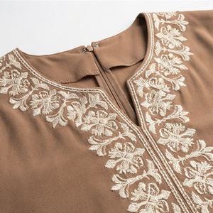 Abaya Modesta al por Mayor para Mujeres Musulmanas, Transpirable, de Alta Calidad, Personalizable, Servicio OEM, Ropa Elegante de Moda Islámica - Product Image 4