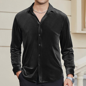 เสื้อกำมะหยี่ดีไซน์ล่าสุดสำหรับผู้ชาย คุณภาพสูง สไตล์สตรีทแวร์ ฮิปฮอป เสื้อกำมะหยี่ผู้ชาย จำนวนมาก - Product Image 3