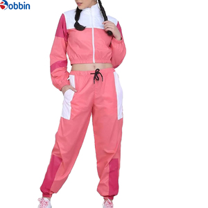 New Custom Zip Up Color Block <b>Tracksuit</b> Set For Women Casual Wear Winter Regular Fit Women <b>Tracksuit</b> Set Cotton Comfortable - Product Image 2