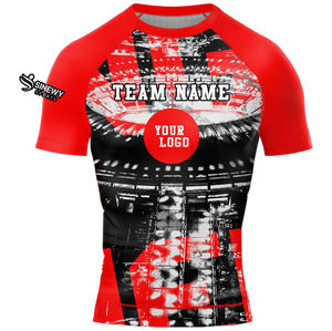 Maillot de bain Rash Guard Jiu Jitsu Kimono Kanu Surf pour homme Haywire UPF 50, extensible, en Spandex/Polyester, personnalisable - Product Image 6