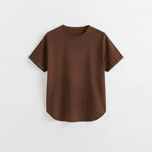 Camisetas de Cuello Redondo para Mujer al por Mayor, Cómodas, Casuales, de Manga Corta, Personalizadas, Estampadas, de Color Liso, Transpirables - Product Image 4